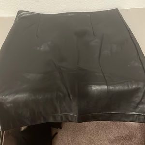 Leather Wilfred mini skirt